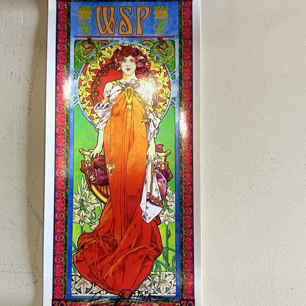 MINT/NM Widespread Panic 30th Anniversary Art Handbill Signed Bob Masse, 7” x 3” - Picture 4 of 4
